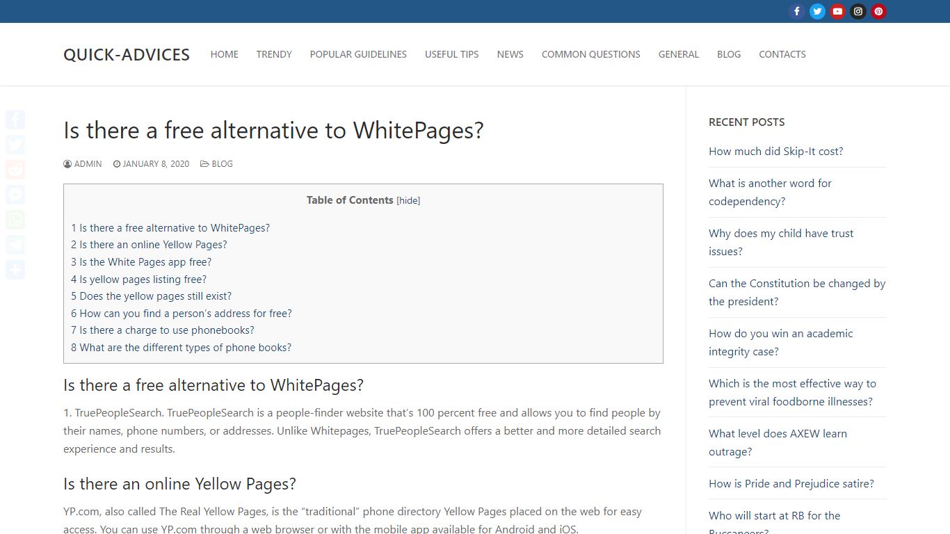 Is there a free alternative to WhitePages? – Quick-Advices
